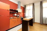 Pronjem, luxusn byt 1+kk, Belgick, Praha 2 - Vinohrady, 33 m2, posilovna, sauna, recepce, u metra