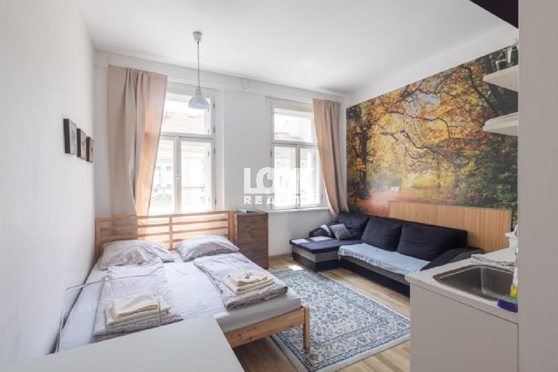 Prodej, krásný byt, 1+kk, 25 m2, Hartigova, Praha 3 - Žizkov, centrum Prahy, blízko park Parukářka - foto 1 z 10
