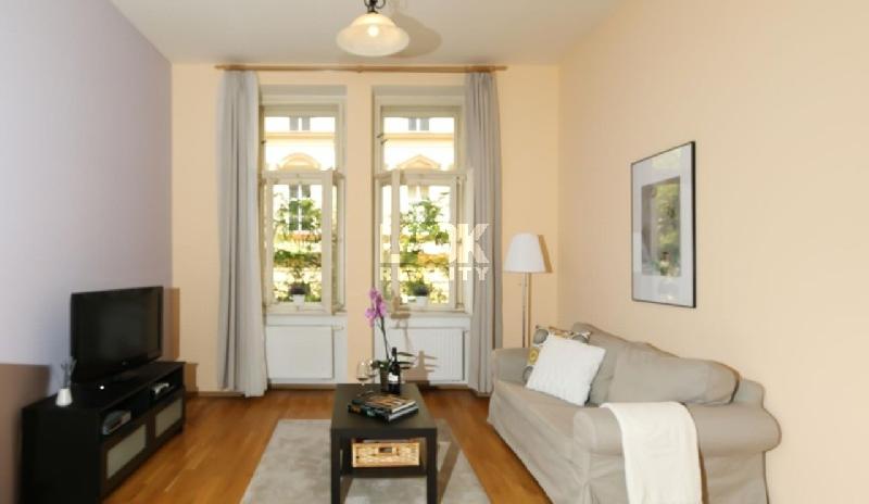 Pronájem, luxusní byt 2+kk, Moravská, 53 m2, Praha 2 –Vinohrady, vybavený, výtah, možno i krátkodobě - foto 1 z 6