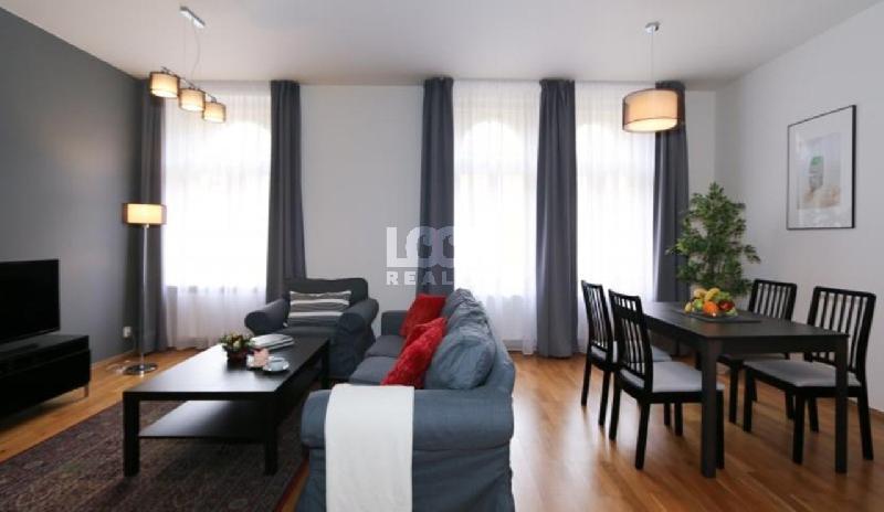 Pronájem, luxusní byt 3+kk, Moravská, 95 m2, Praha 2 - Vinohrady, 2 neprůchozí pokoje, u Grébovky - foto 1 z 7