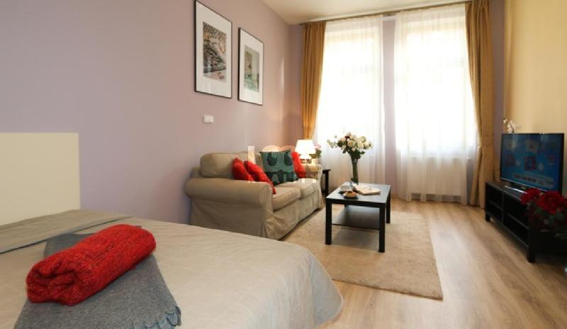 Pronájem, pěkný byt 1+1, Máchova, Praha 2 - Vinohrady, garáž, u parku Grébovka, blízko metra - foto 1 z 7