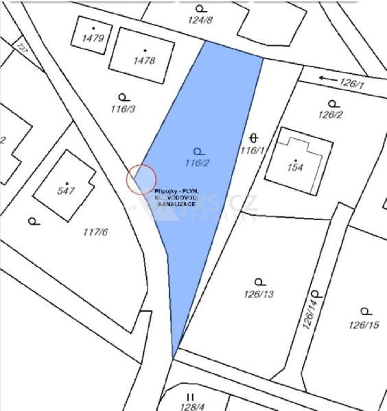 Prodej pozemku 1017 m2 obec Psáry - foto 1 z 8